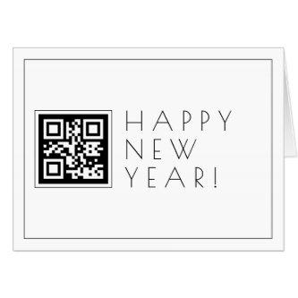 Instantly Create QR code | Stylish Happy New Years Card