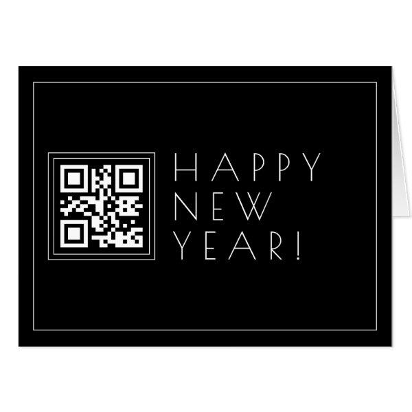 Instantly Create QR code | Stylish Happy New Years Card