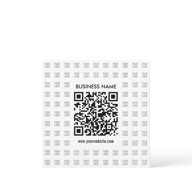 Instantly Create Scannable QR code & Logo Pattern Note Card