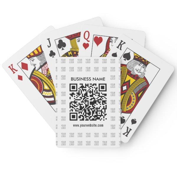 Instantly Create Scannable QR code & Logo Pattern Poker Cards