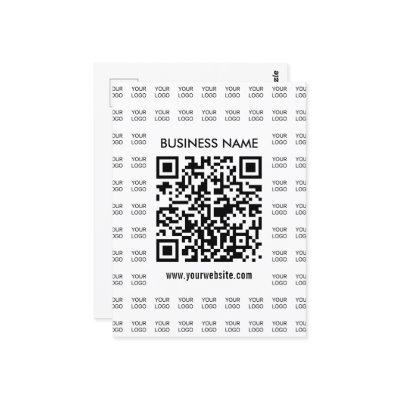 Instantly Create Scannable QR code & Logo Pattern Postcard