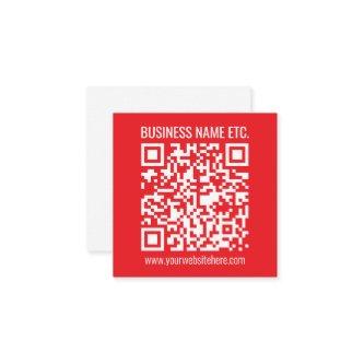Instantly Create Your Own QR Code | Editable Red Enclosure Card