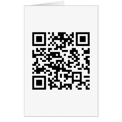 Instantly Created QR Code (by entering your URL) Card