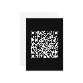Instantly Created QR Code (by entering your URL) Enclosure Card
