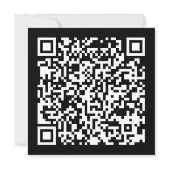 Instantly Created QR Code (by entering your URL) Invitation