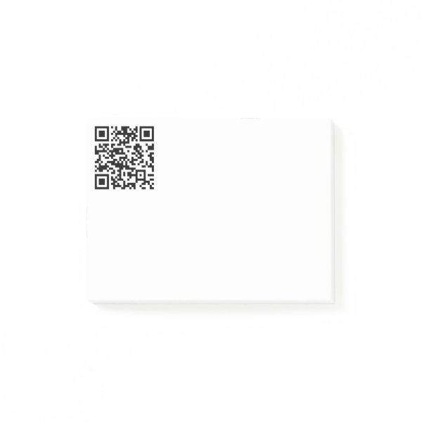 Instantly Created QR Code (by entering your URL) Post-it Notes