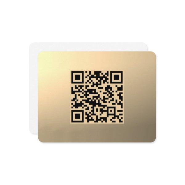 Instantly Editable QR code Template | Faux Gold