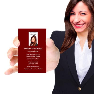 Insurance Agent Photo Template
