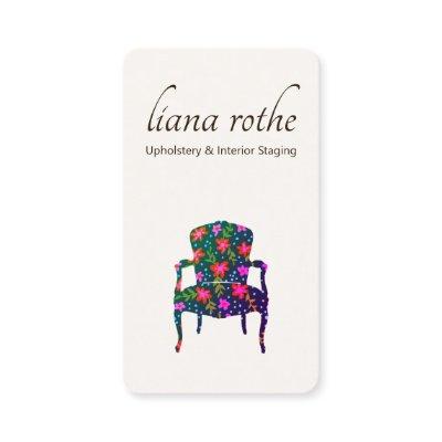 Interior Decorator Floral  French Chair  Design