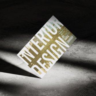 Interior Design Decorator Gold Ink Splash Modern