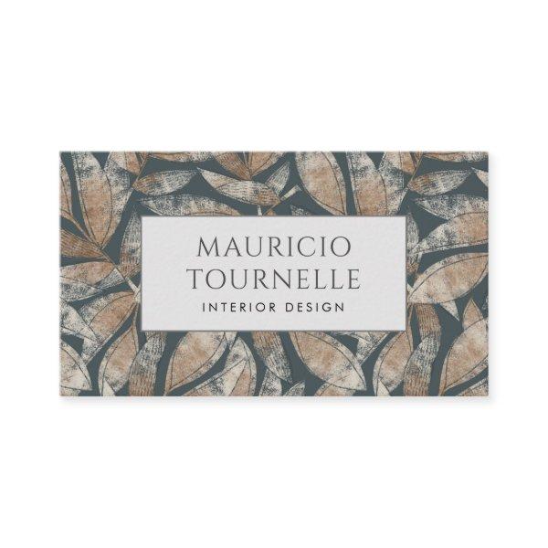 Interior Designer Modern Earthy Leaf Pattern