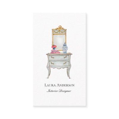 Interior designer Watercolor French furniture