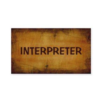 Interpreter Antique