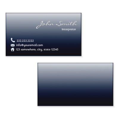 Interpreter Professional Navy Blue