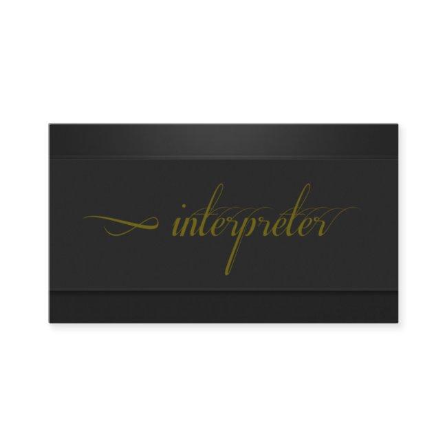 Interpreter, Translator