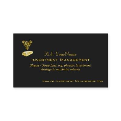 Investment Management luxury gold on black Phoenix