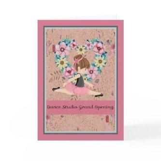 Invitation Card for Dance Studio Grand Opening