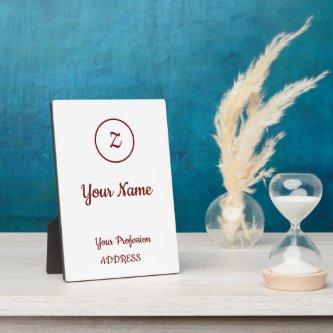 Invitation Pedestal Sign  Case Gift B Plaque