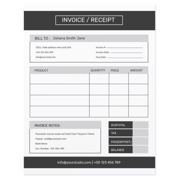 Invoice template