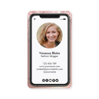 iPhone cell phone instagram blogger rose gold drip