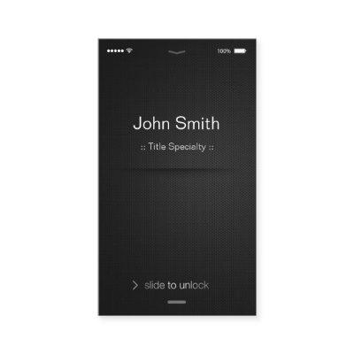 iPhone iOS Style - Simple Generic Black and White