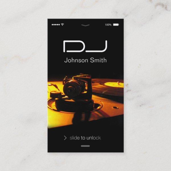 iPhone iOS Style - Turntable headphone Pub DJ