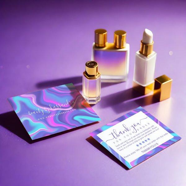 Iridescent Holographic Thank you for your Order