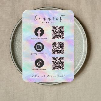 Iridescent Opal Facebook Instagram Tiktok QR Code