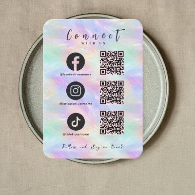 Iridescent Opal Facebook Instagram Tiktok QR Code