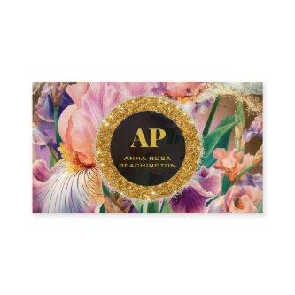 *~ Iris QR Pink AP10 Flowers Gold