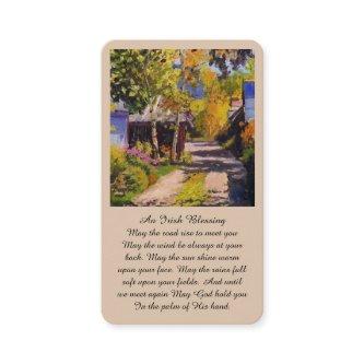 Irish Blessing Sympathy Memorial Prayer Card