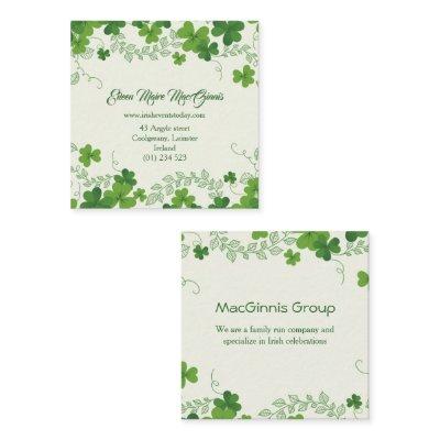 Irish shamrock (clover) square