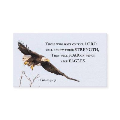 Isaiah 40:31 Bald Eagle Christian Bible Verse