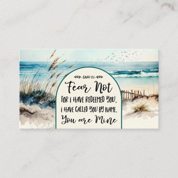 Isaiah 43:1 Fear not for I have redeemed you Ocean