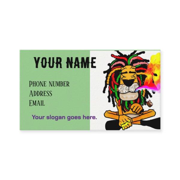 Island style , Rasta lion Business Ca