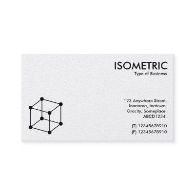 Isometric Cube Motif - White/Black