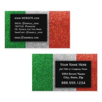 Italian Flag Glitter Professional Executive