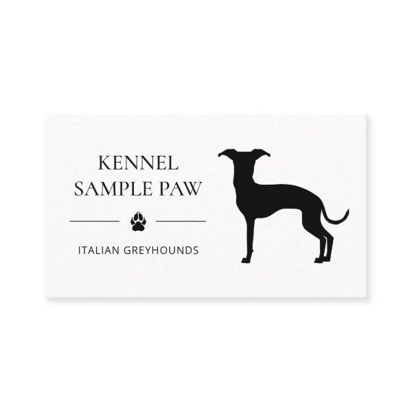 Italian Greyhound Silhouette - Dog Breeder
