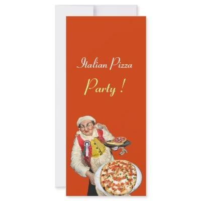 ITALIAN PIZZA PARTY ,PIZZERIA,orange,black
