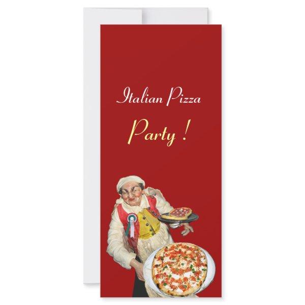 ITALIAN PIZZA PARTY ,PIZZERIA,red,black