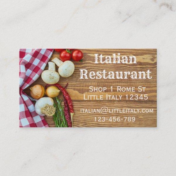 Italian restaurant or catering business