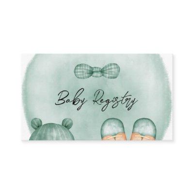 It's A Boy In Mint Green And Gold Baby Registry