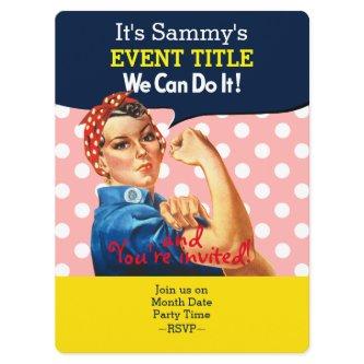 It's Your Personalized Rosie Party Supply Invitation
