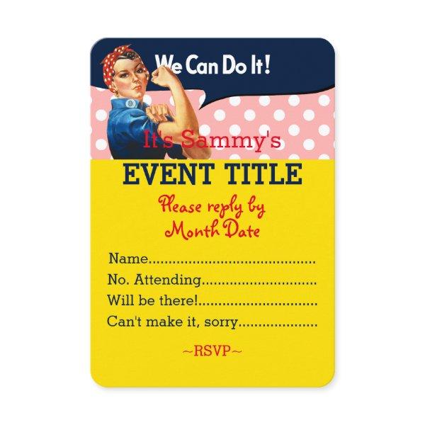 It's Your Personalized Rosie Party Supply Invitation