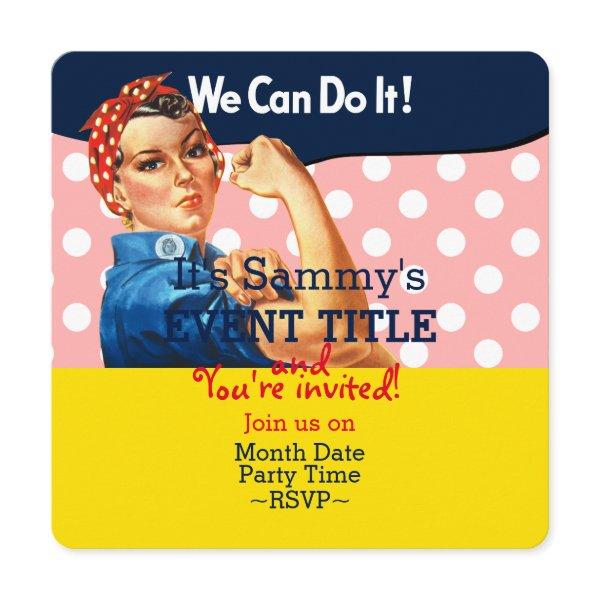 It's Your Personalized Rosie Party Supply Invitation