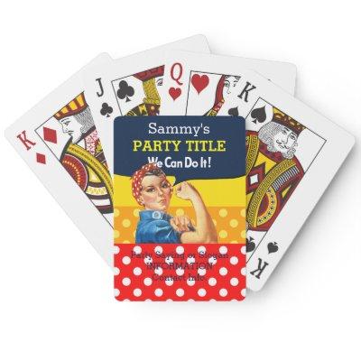 It's Your Rosie Party Game Personalize This Poker Cards