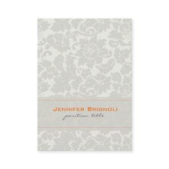 Ivory White Monotones Vintage Floral Damasks