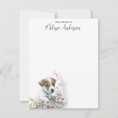 Jack Russell Terrier Dog Cute Puppy Personalized Note Card