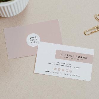 JALAINE | Modern Blush Pink Simple Branding Busine