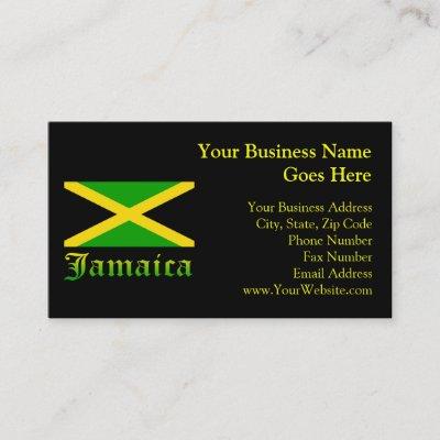 Jamaica Flag, Black, Green and Yellow